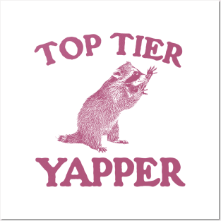 Top Tier Yapper / Raccoon Vintage Cartoon Posters and Art